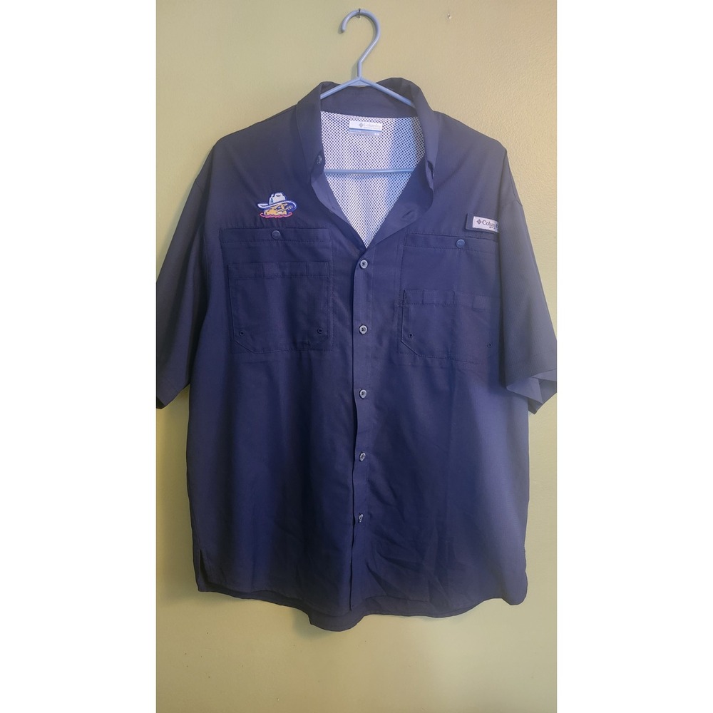Columbia Mens PFG Tamiami Short Sleeve Fishing Shirt Medium‎